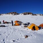 Camping in mountains